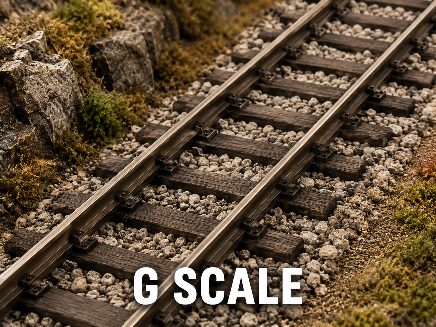 Shop G scale ballast and scenery