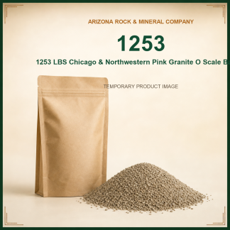 1253 LBS Chicago & Northwestern Pink Granite O Scale Ballast