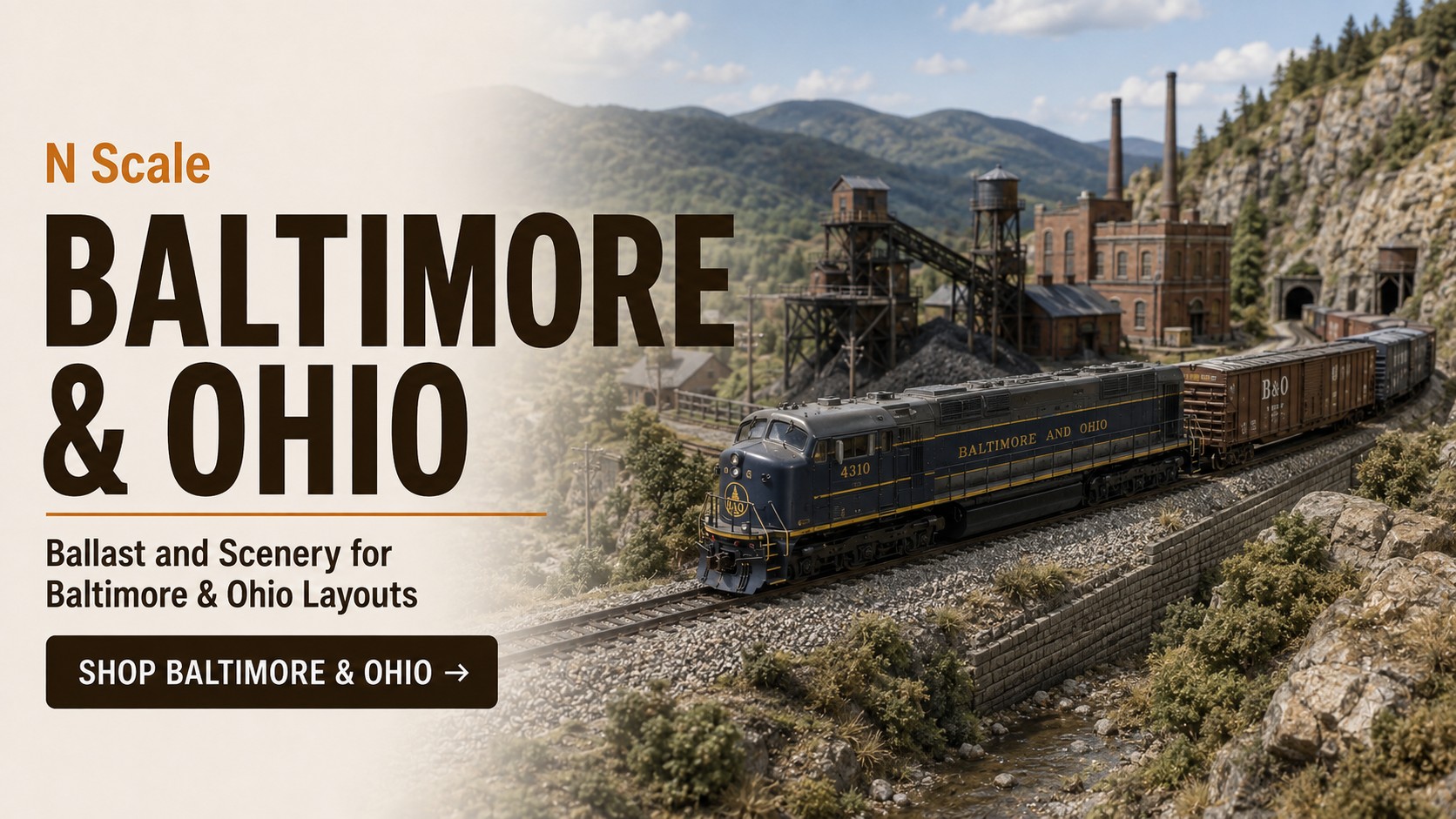 Baltimore and Ohio N scale railroad