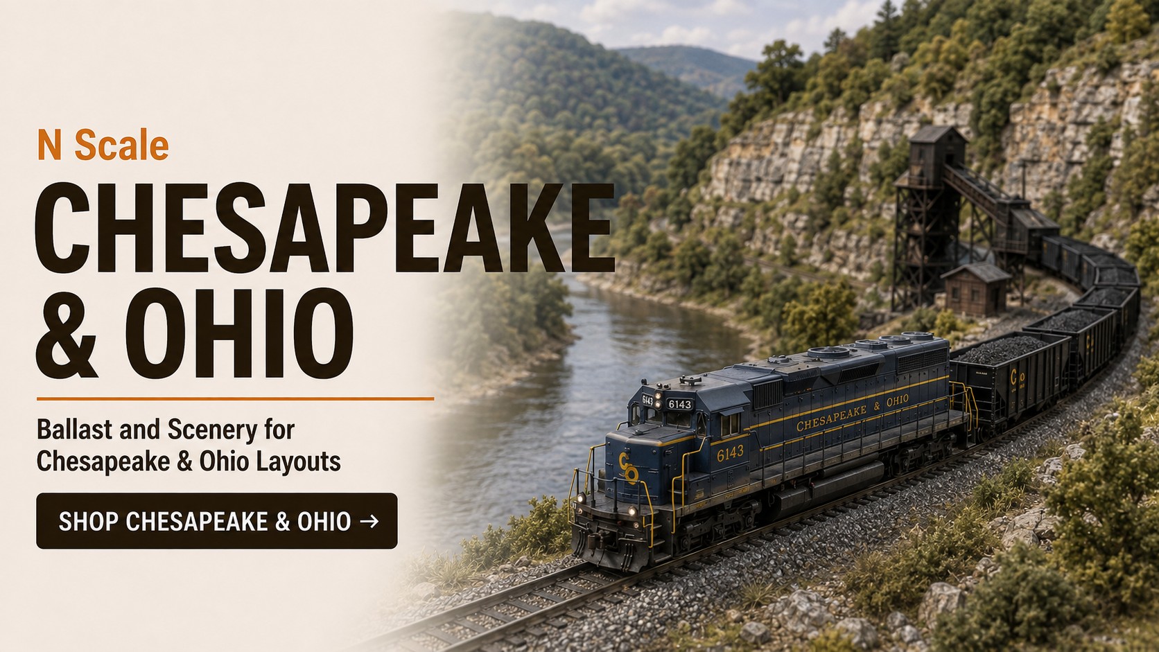 Chesapeake and Ohio N scale railroad
