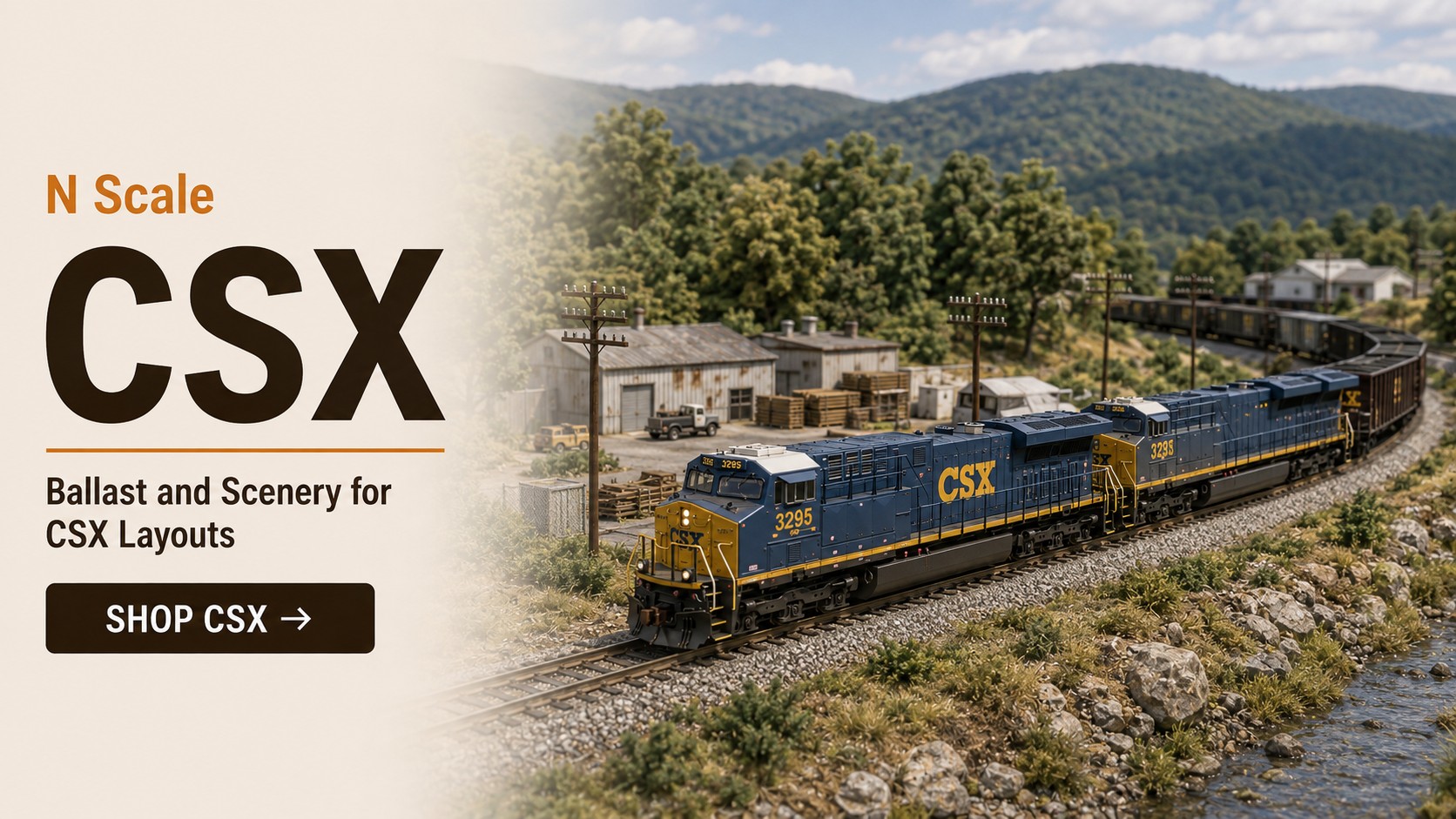 CSX N scale railroad
