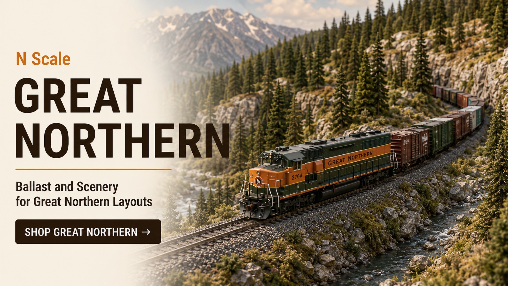 Great Northern N scale railroad