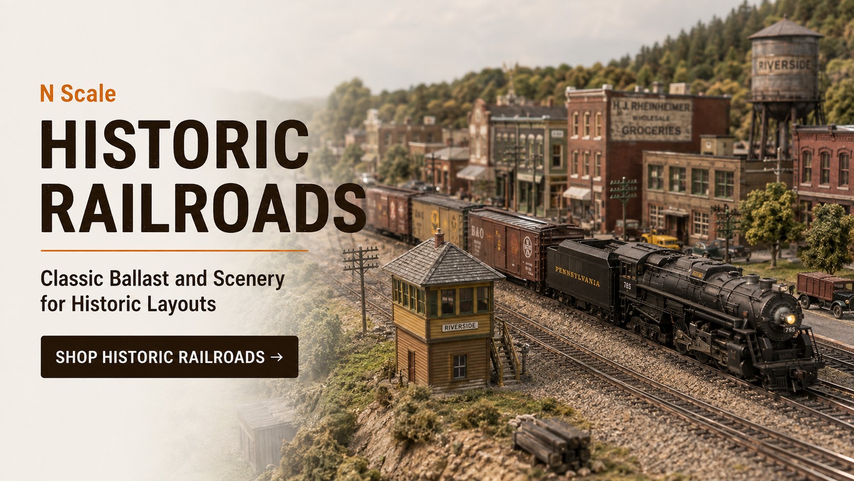 Historic N scale railroads