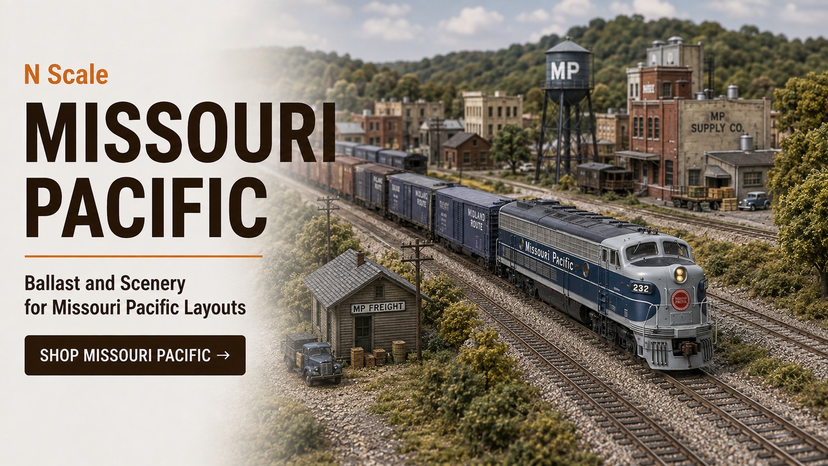 Missouri Pacific N scale railroad