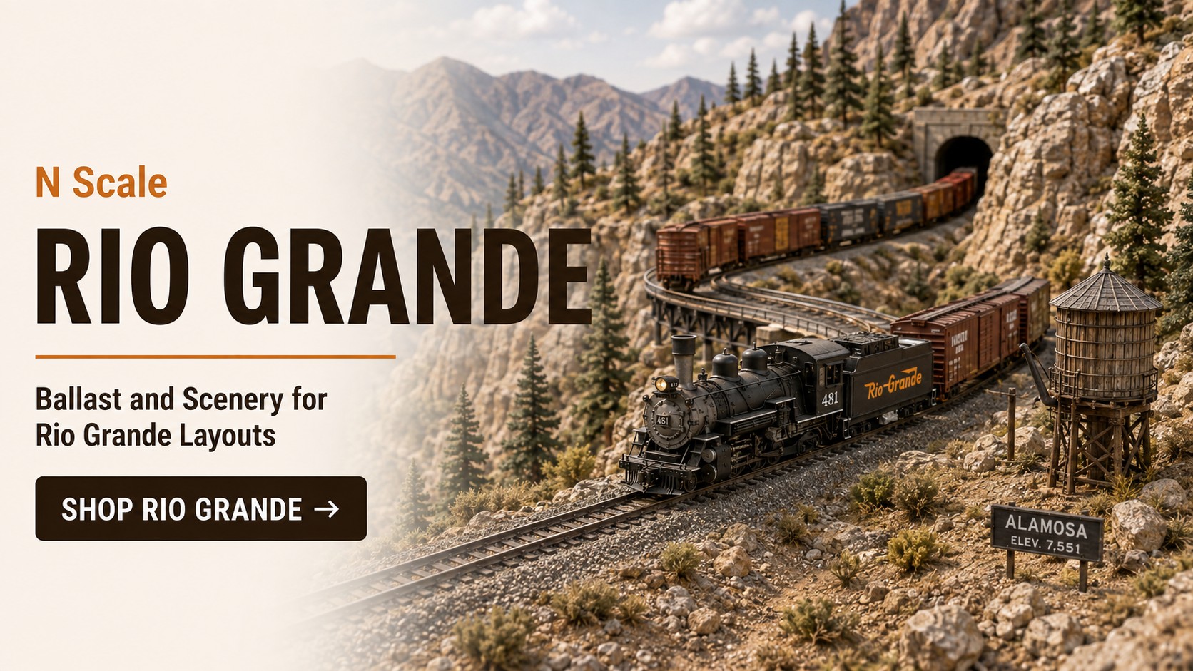 Rio Grande N scale railroad