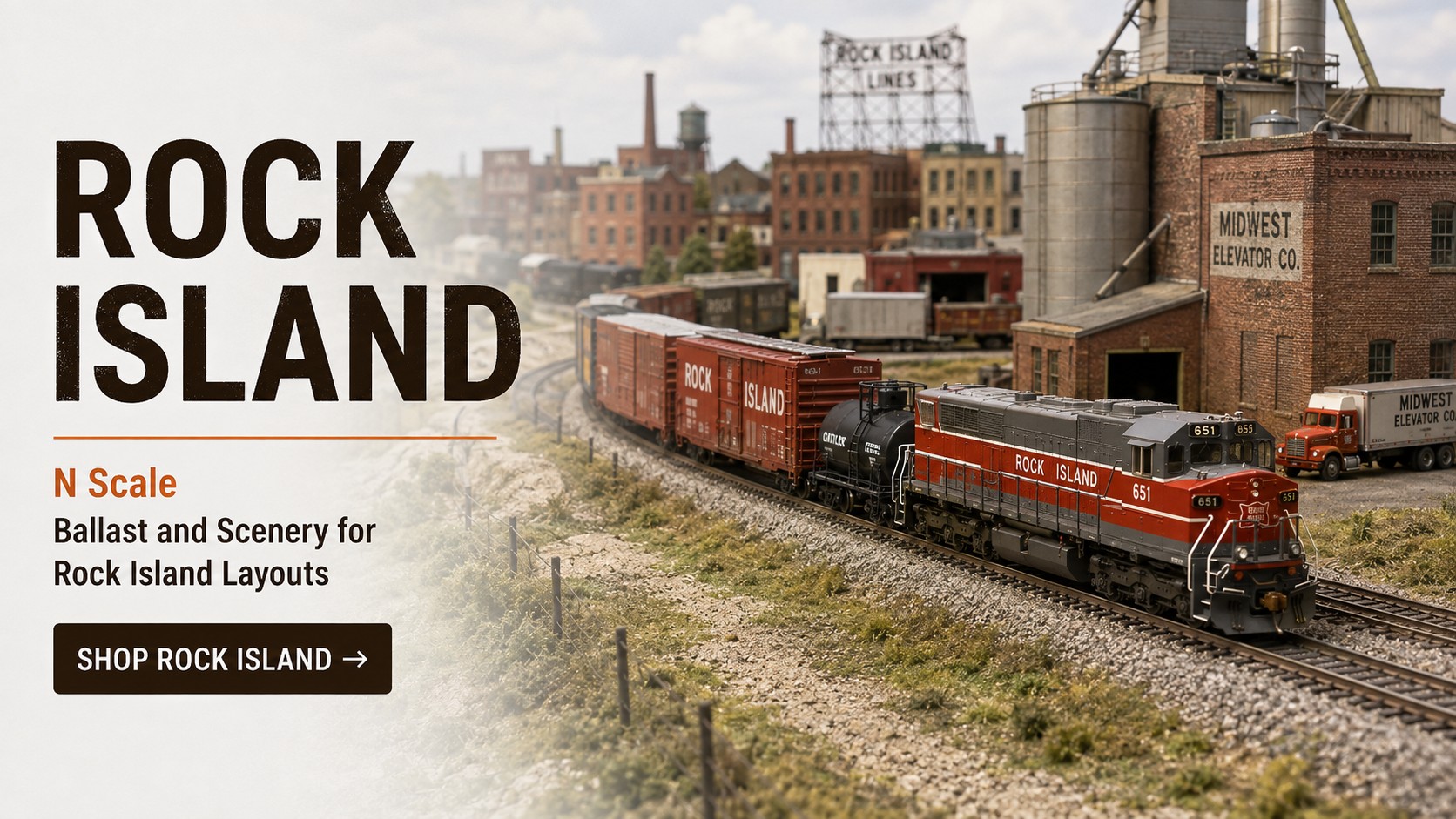 Rock Island N scale railroad