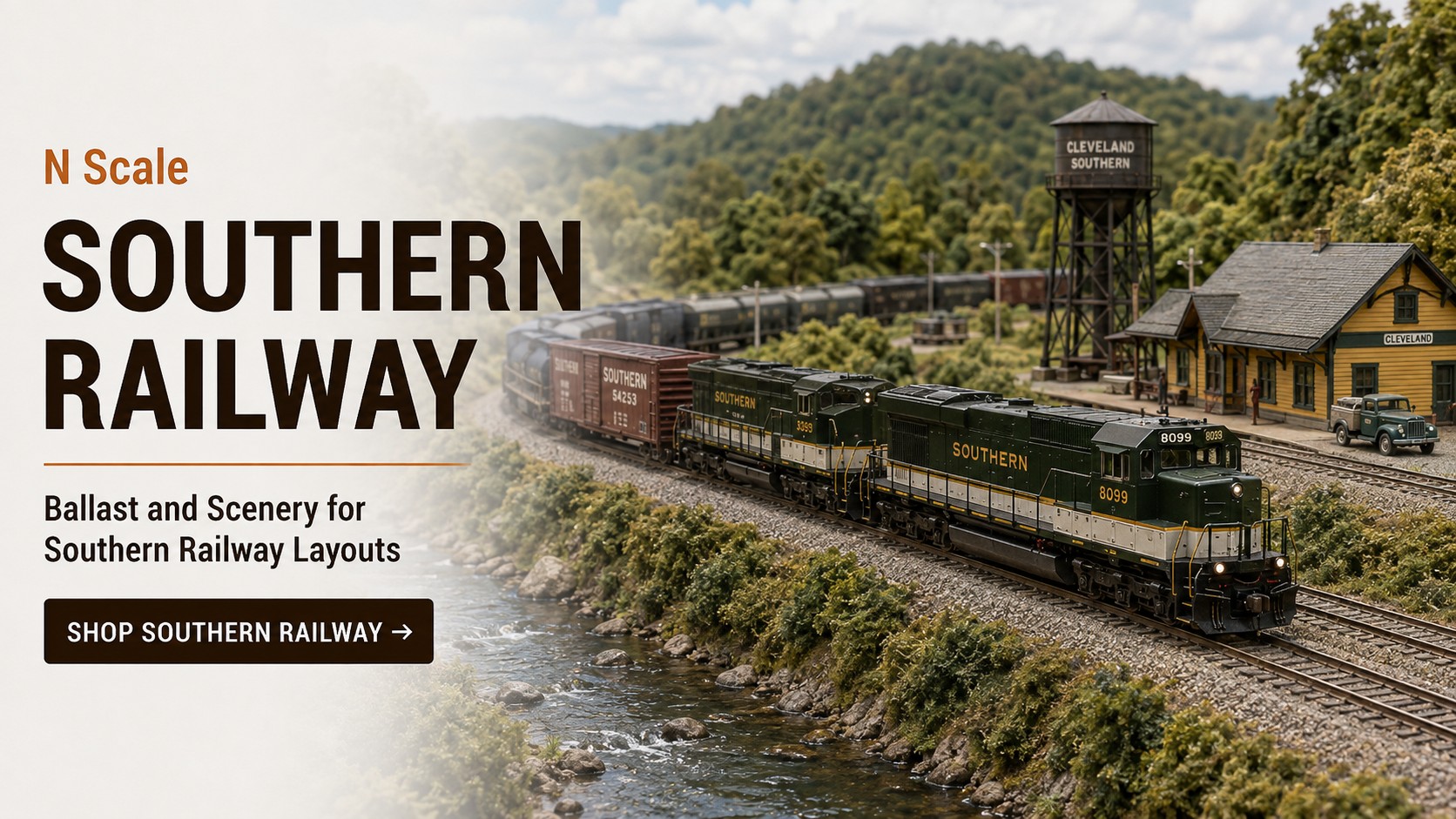 Southern Railway N scale railroad